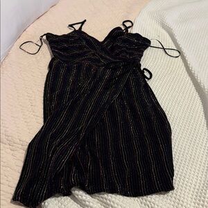 Miami Black Multicolor Striped Dress